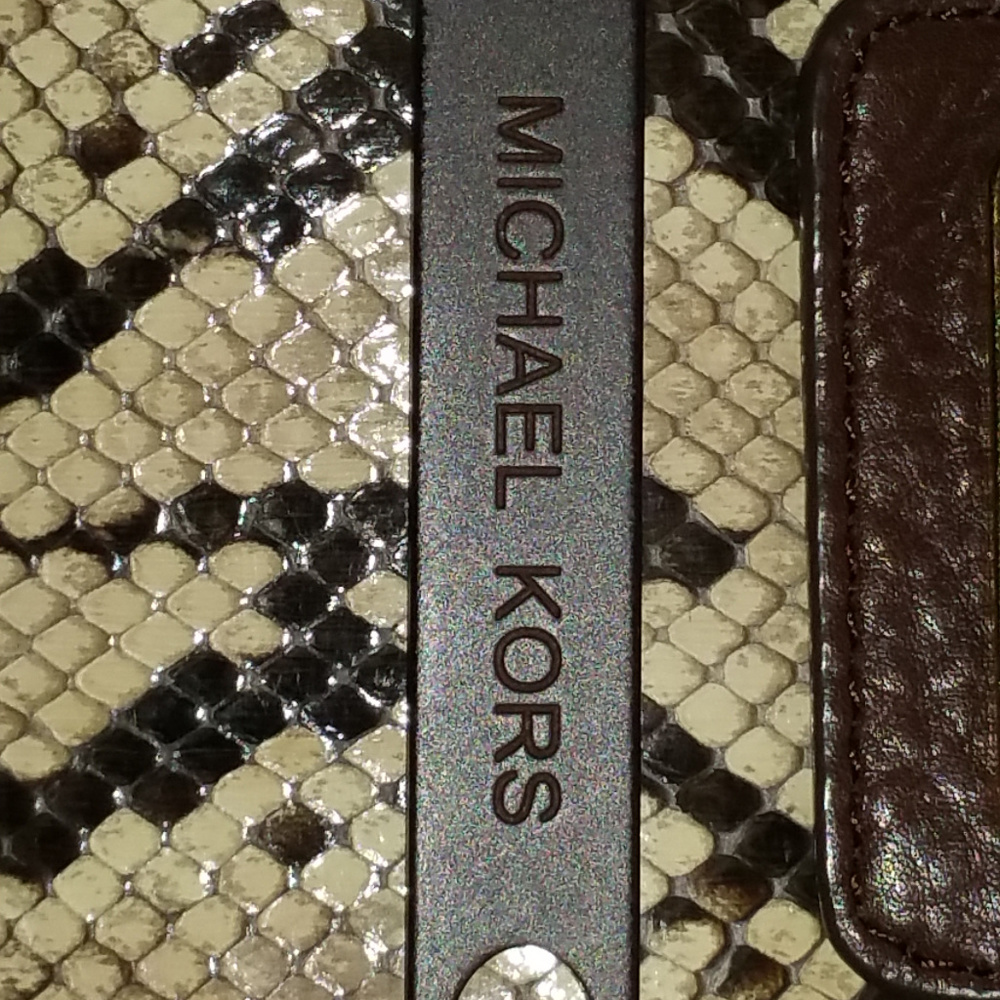 Michael Kors Python Cable Handbag - Picture 5 of 7